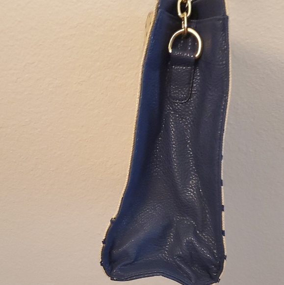 🌟 3 for $15 Deal! 🌟Blue dot tan handbag purse crossbody - Picture 4 of 7